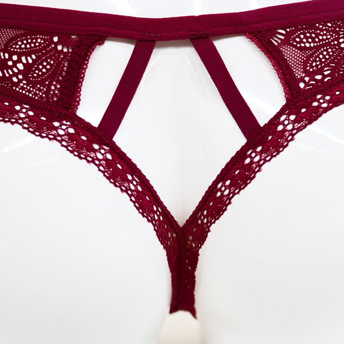 Transparent Lace Mature Women Sexy Briefs Custom Underwear